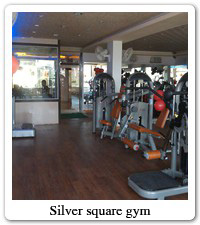 Silver square gym